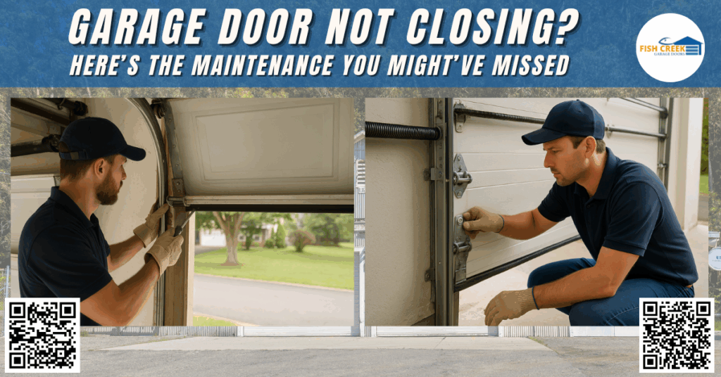 Garage Door Not Closing? Here’s The Maintenance You Might’ve Missed 5 Garage Door Not Closing? Here’s the Maintenance You Might’ve Missed - Fish Creek Garage Doors