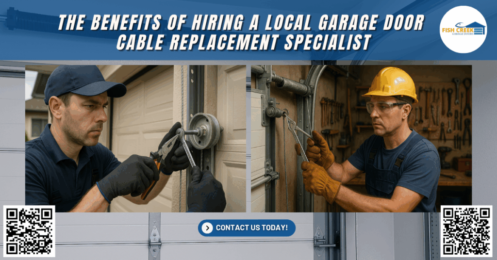 The Benefits Of Hiring A Local Garage Door Cable Replacement Specialist 6 The Benefits of Hiring a Local Garage Door Cable Replacement Specialist - Fish Creek Garage Doors