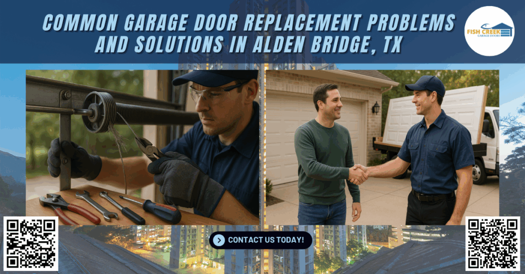 Common Garage Door Replacement Problems and Solutions in Alden Bridge, TX - Fish Creek Garage Doors