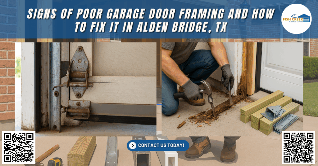 Signs of Poor Garage Door Framing and How to Fix It in Alden Bridge, TX - Fish Creek Garage Doors