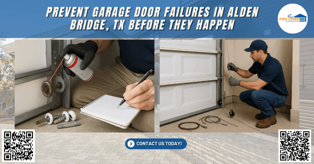 Prevent Garage Door Failures In Alden Bridge, Tx Before They Happen 8 Prevent Garage Door Failures in Alden Bridge, TX Before They Happen - Fish Creek Garage Doors