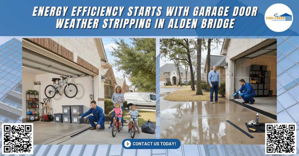 Energy Efficiency Starts with Garage Door Weather Stripping in Alden Bridge - Fish Creek Garage Doors